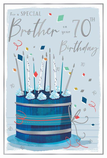 Picture of FOR A SPECIAL BROTHER ON YOUR 70TH BIRTHDAY CARD